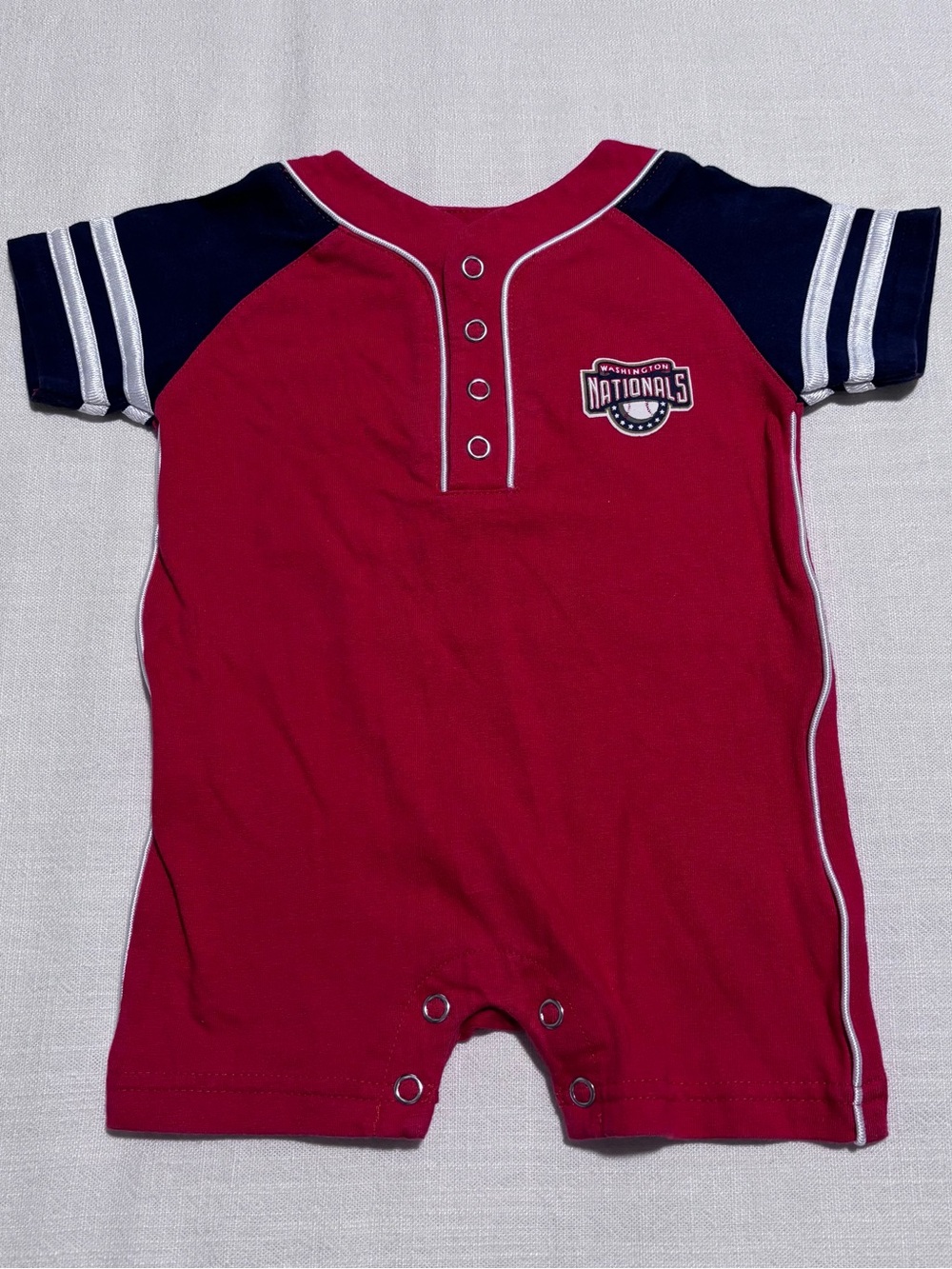 Infant Washington Nationals Romper Bodysuit | Red / Blue | Size 3-6 Months